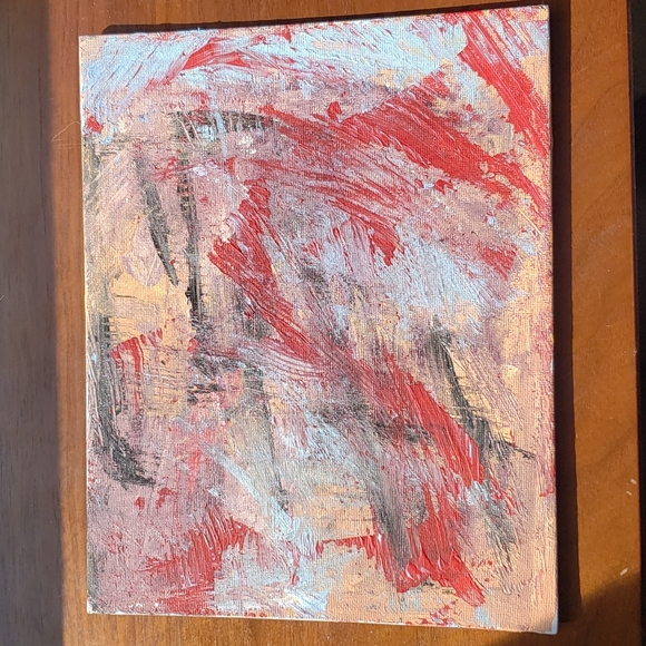 Handmade Wall Art! Acrylic Painting on Canvas Board. Titled: Abrasion - Picture 2 of 4